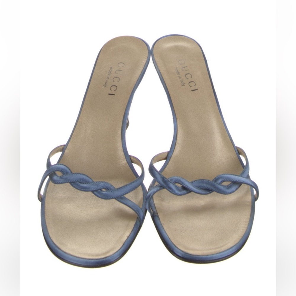 COPY - Vintage blue satin Gucci heels